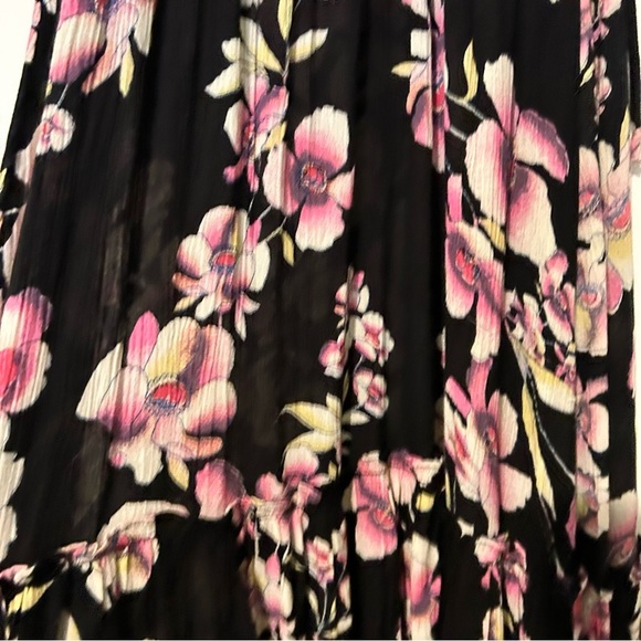 Free People Garden Party Maxi Dress Black Pink Floral xs - Picture 6 of 13